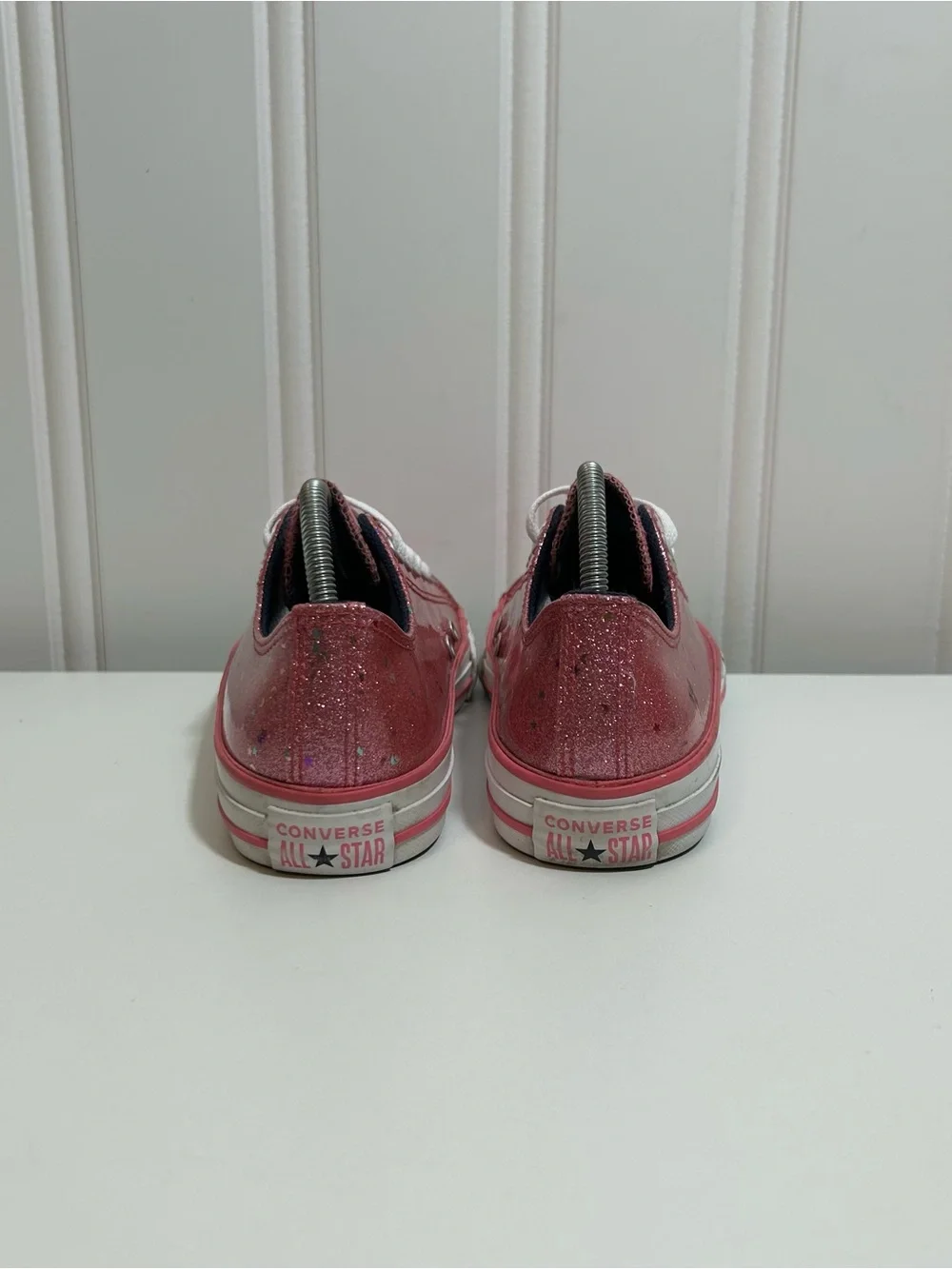 Converse ctas Pink Glitter Low Top Sneakers (Kids)